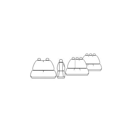 pokrowce OPEL VIVARO BUS 3 OS. od '01-14