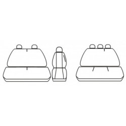 pokrowce OPEL VIVARO 6 os. od '01-14