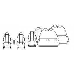Pokrowce miarowe Comfort do CITROEN SPACETOURER wersja 8 os.