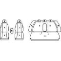 Pokrowce miarowe Comfort do Audi A4 B5 Avant od '96-01