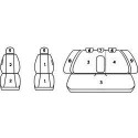 Pokrowce miarowe Comfort do Audi A4 B6 SEDAN od '00-04