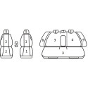 Pokrowce miarowe Comfort do Audi A4 B6 AVANT  od '01-04