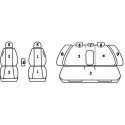 Pokrowce miarowe Comfort do Audi A4 B8 SEDAN od 2007-2015