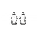 Pokrowce miarowe Comfort do CITROEN BERLINGO II wersja 2 miejscowa od 2008-2018
