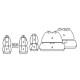Pokrowce miarowe Comfort do Citroen Spacetourer wersja 8 os. od 2016