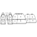 Pokrowce miarowe COMFORT do Dacia Jogger wersja 7 miejscowa od 2021